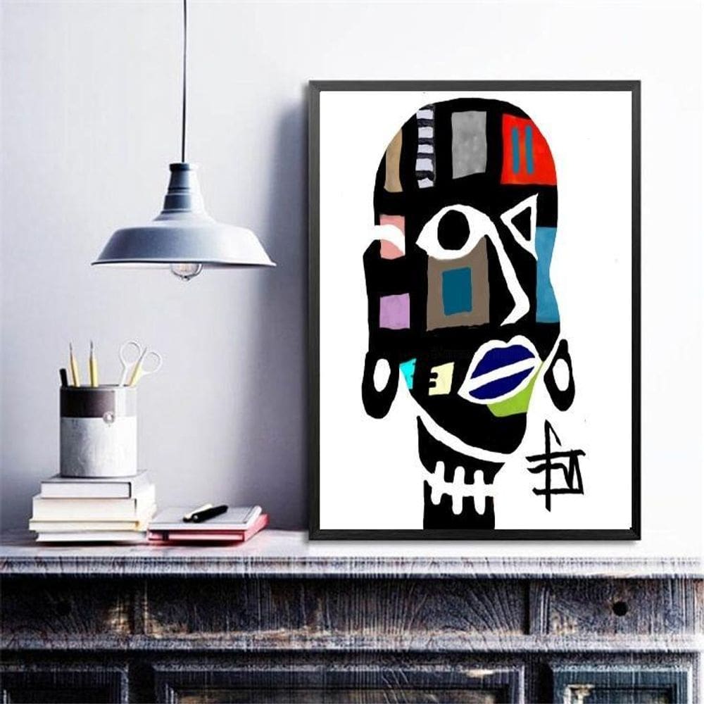 Quadro Decorativo Mulher Africana Abstrato 33X24Cm