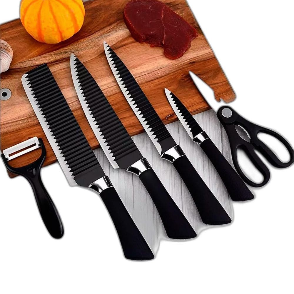 Conjunto Facas 6 Peças Mundial Inox Antiaderente