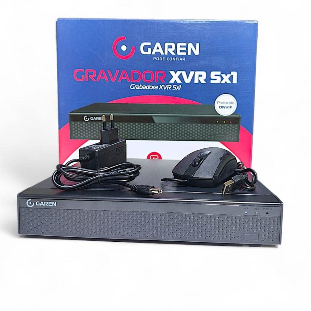 Xvr Dvr Gravador Digital Full Hd 1080p h265+ Garen 4 Canais