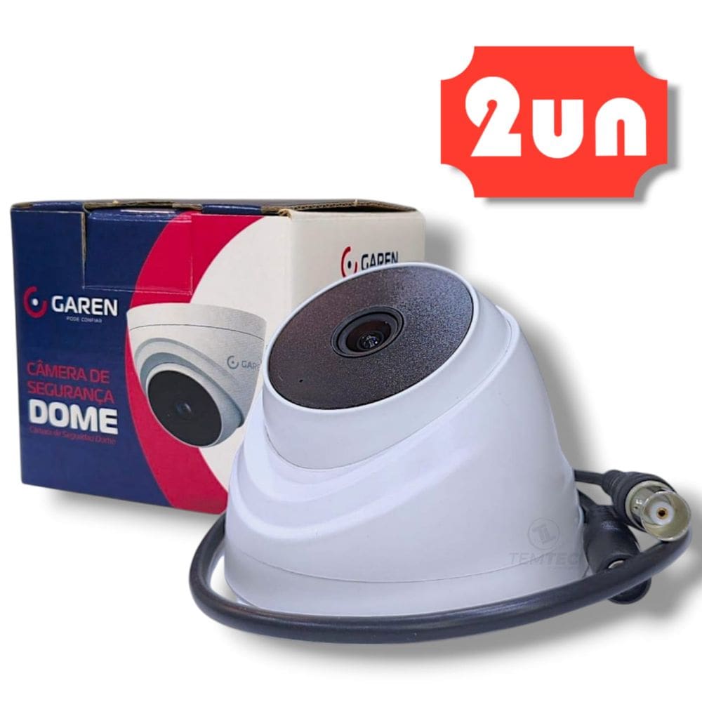 Kit 02 Câmera De Segurança Dome Full Hd Infravermelho 2.8mm