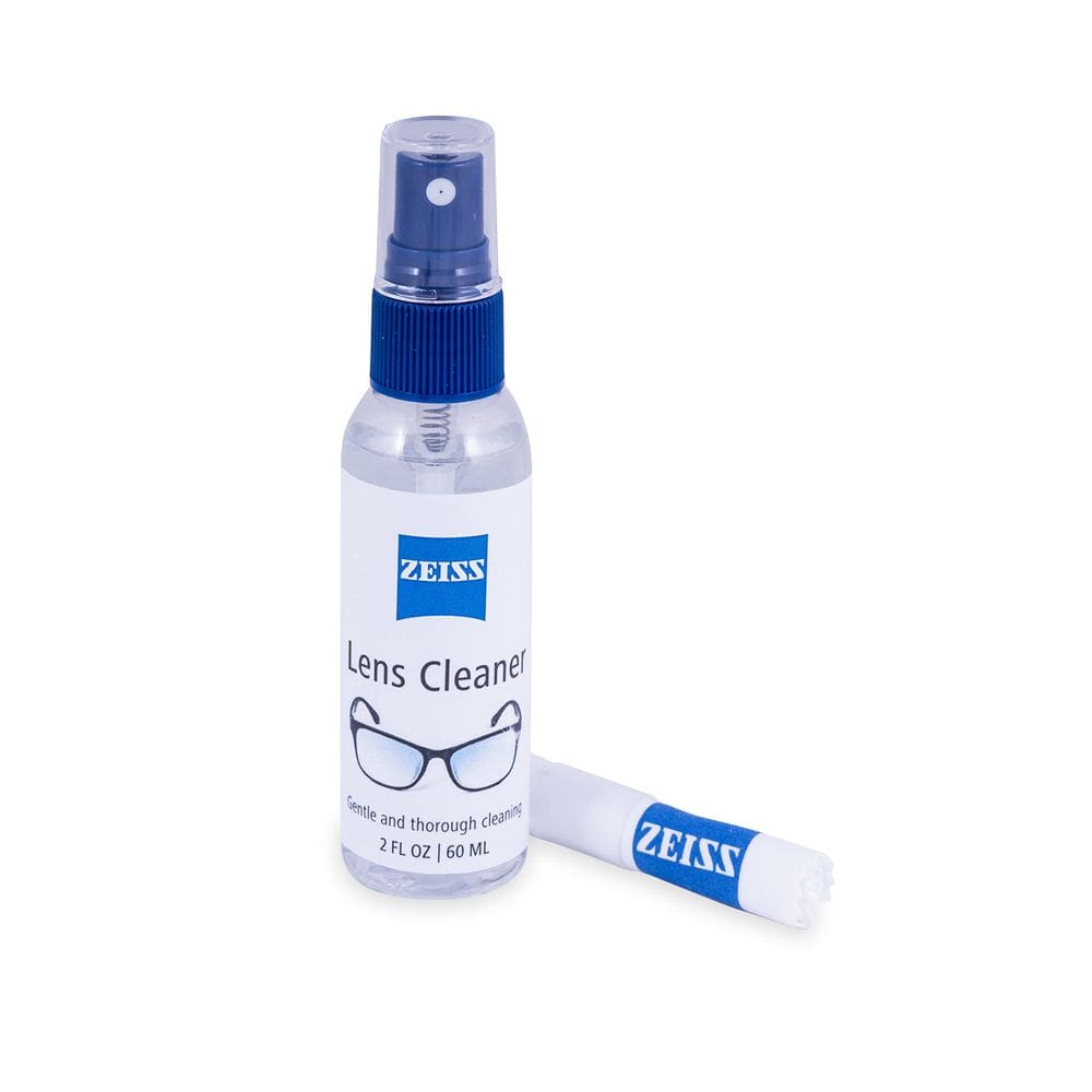 Kit de limpeza de lentes ZEISS, spray de 60 ml com pano de microfibra