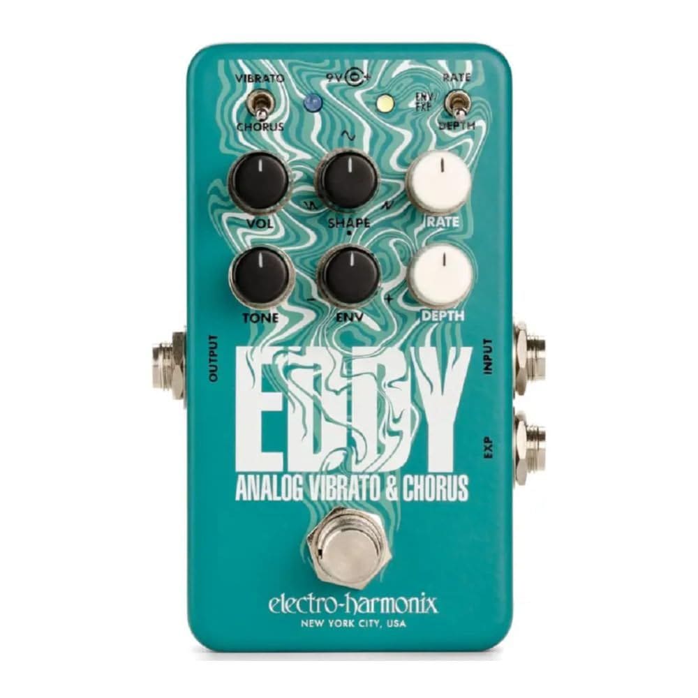 Pedal de efeito de guitarra Electro-Harmonix EHX Eddy Vibrato Chorus