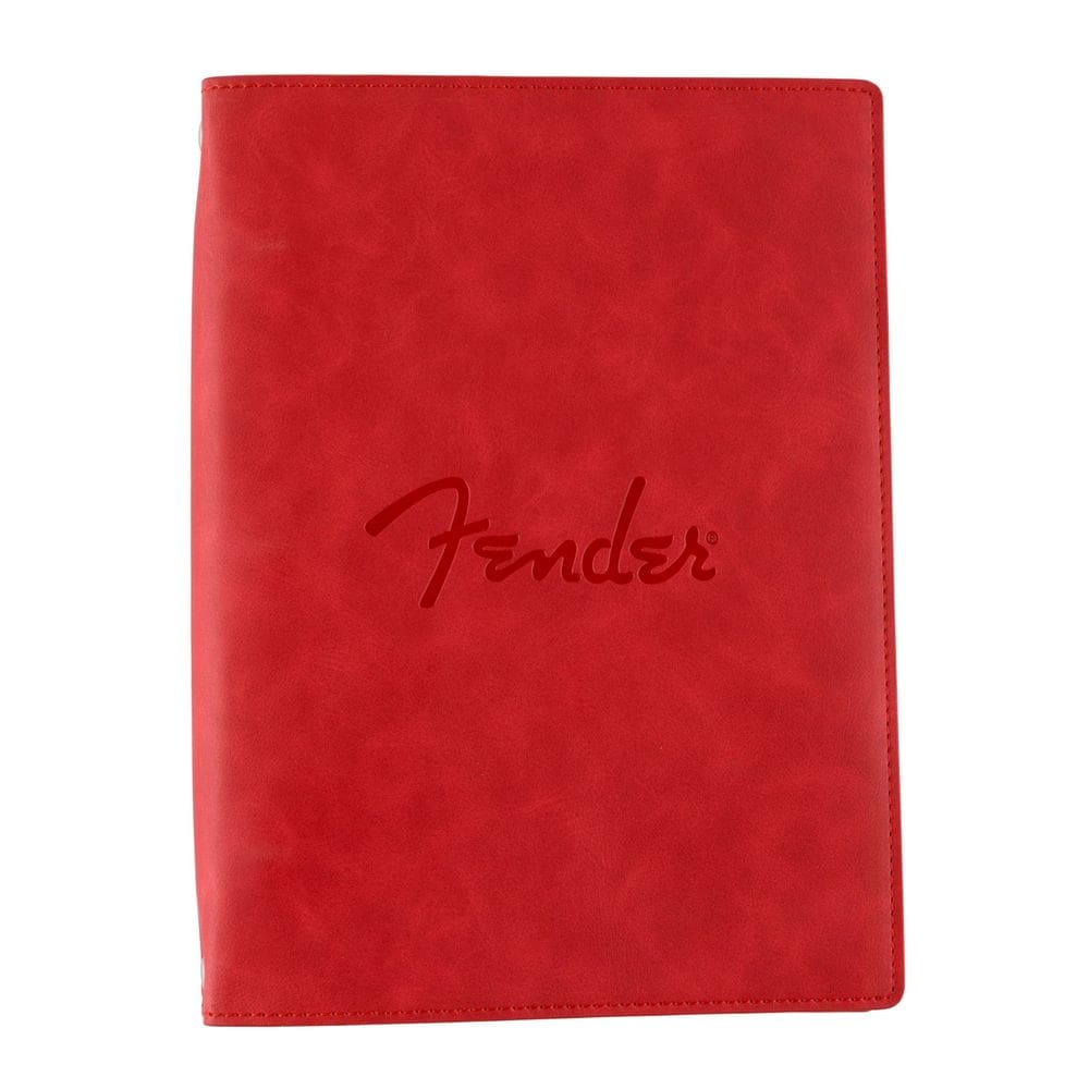 Caderno musical Fender Vegan Leather Dakota Red