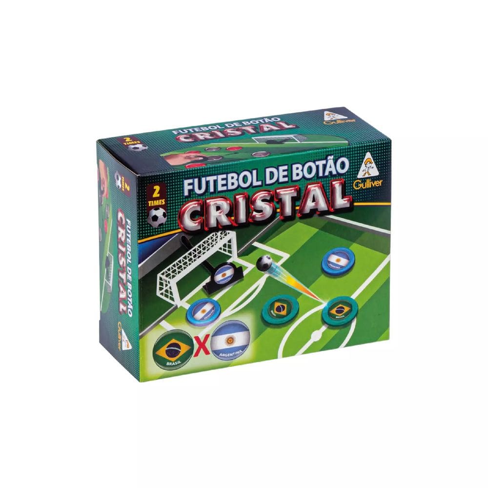 Jogo Futebol De Botão Cristal Seleções Brasil X Argentina - Gulliver 0382