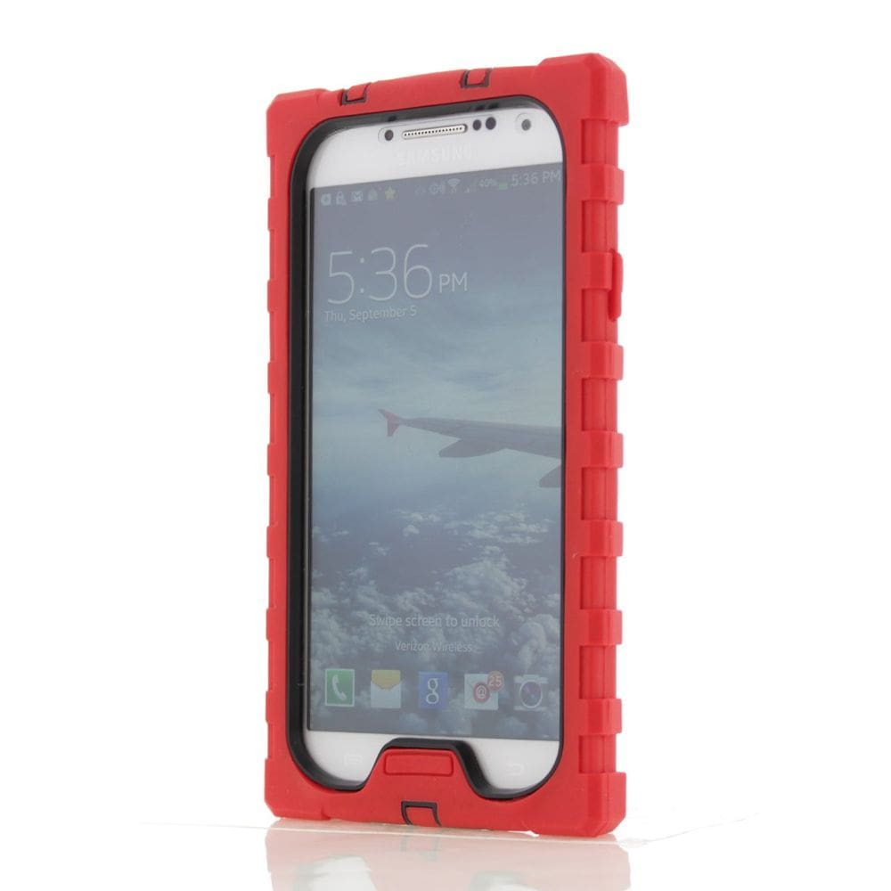 Capa Rígida Hard Candy Galaxy S4 Shock Drop Vermelha e Preta