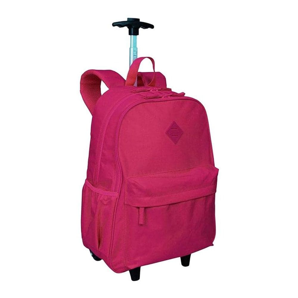 Mochila Escolar Infantil com Rodinhas Rolling Crinkle Pink - Sestini