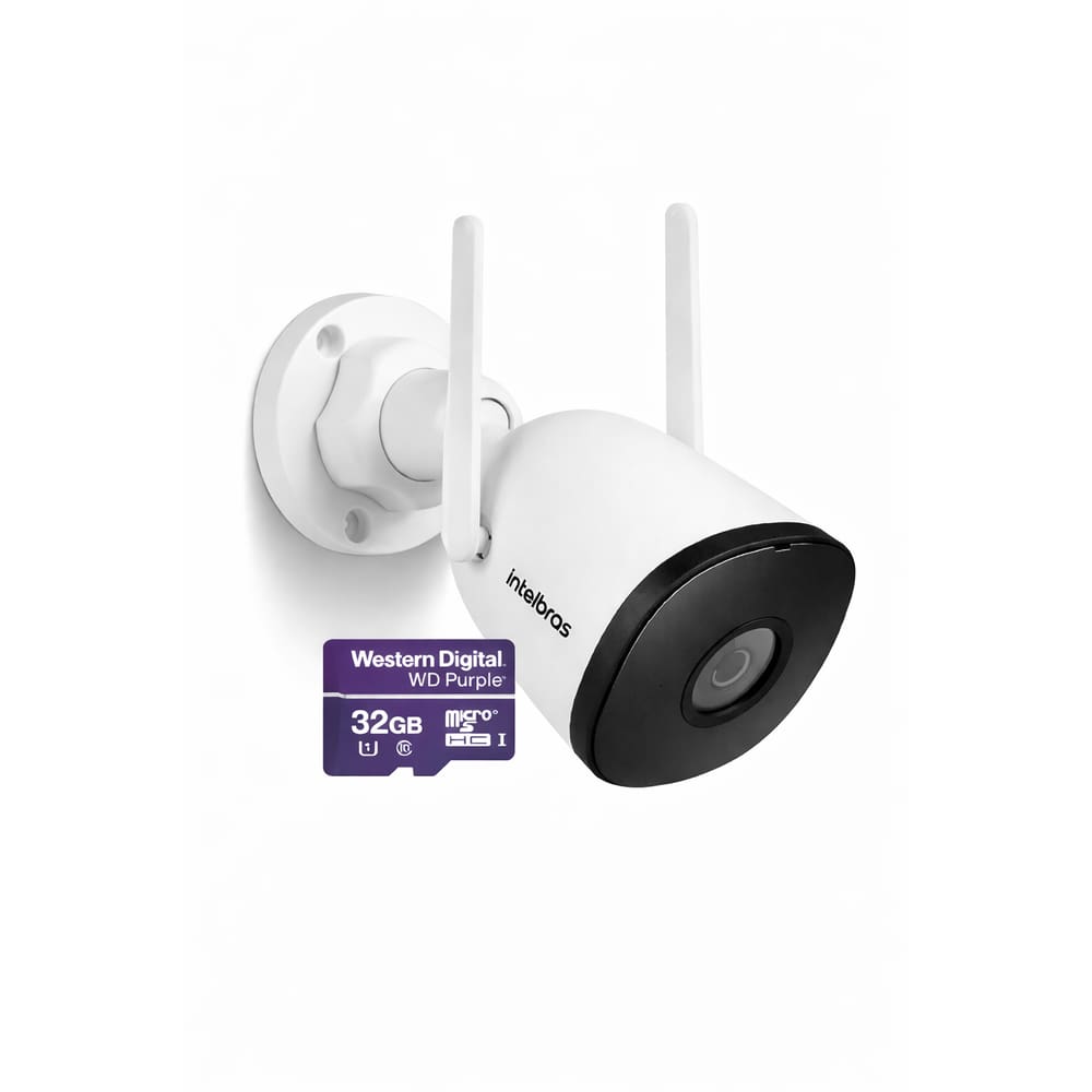 Câmera De Segurança Intelbras Wifi Full Hd Im5 Sc Com Captura De Áudio Cartão Microsd 32 Gb