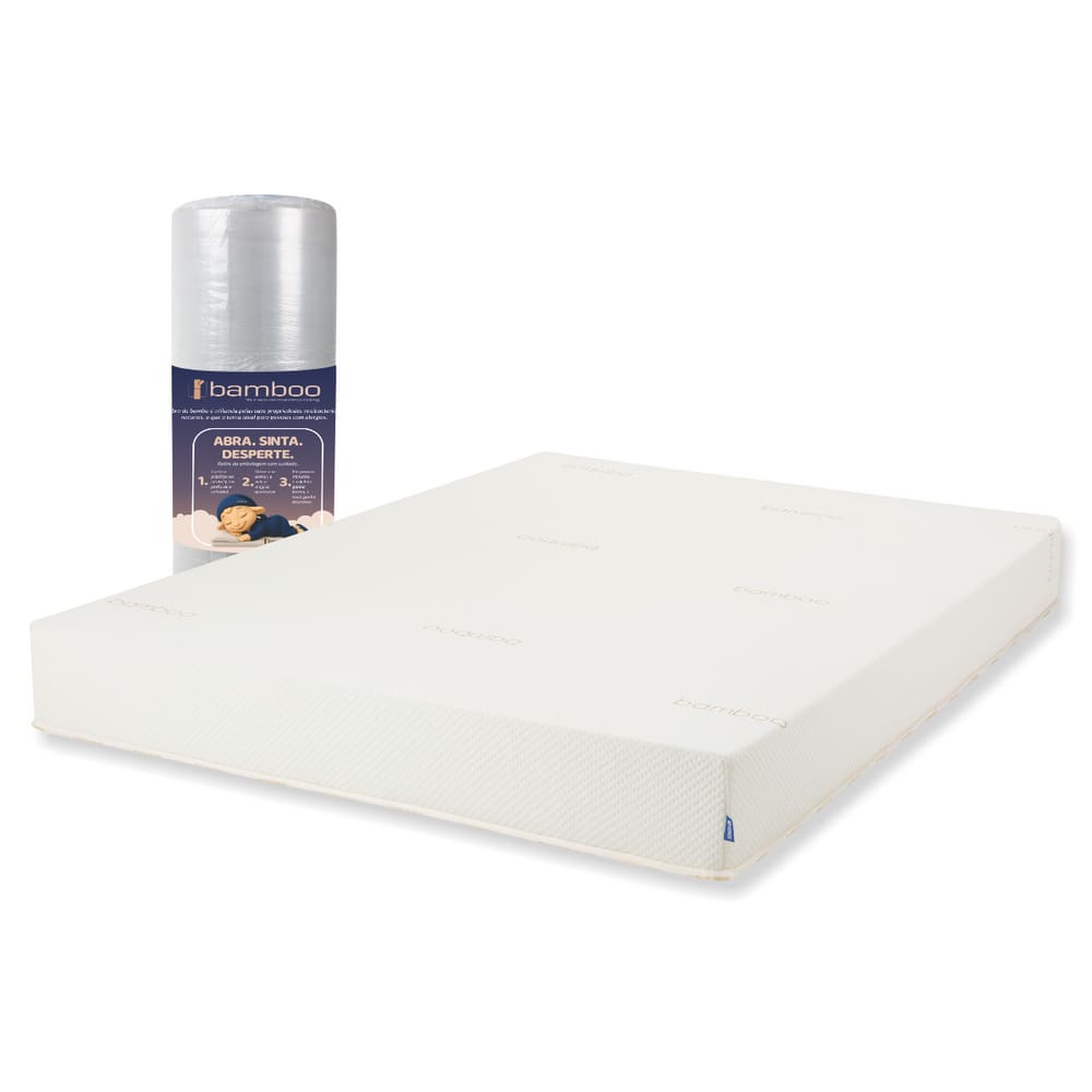 Colchão Sonos Sense Bamboo Queen Ortopédico Espuma D45 158x198x19 a Vácuo