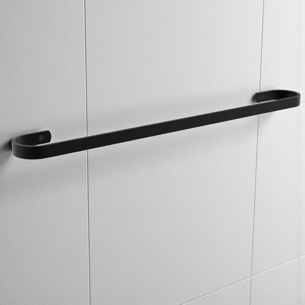 Toalheiro De Parede Preto Moderno 44 Cm