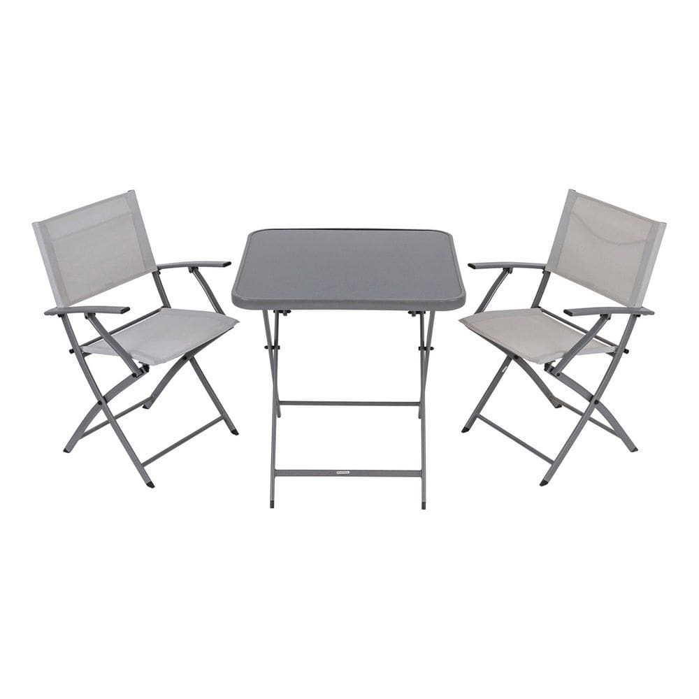 Conjunto Jardim Varanda 3 Pecas Branco Aco - Viena