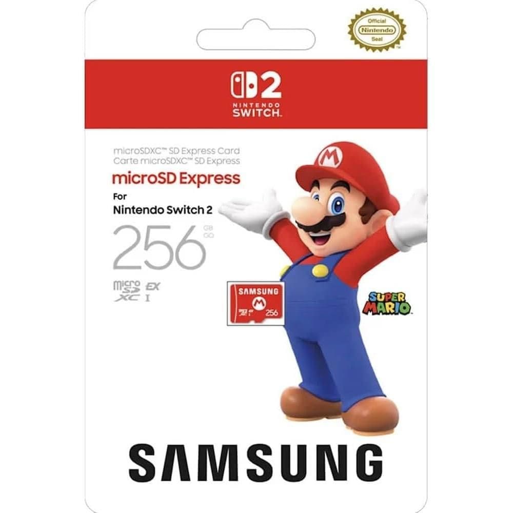 Cartão micro SD Express 256GB para Nintendo Switch 2, SAMSUNG