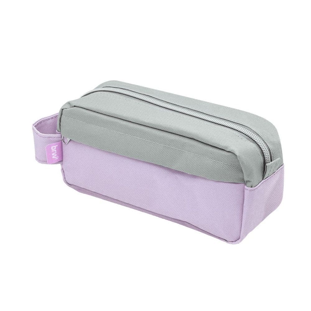 Estojo Necessaire Lilas E Cinza Brw