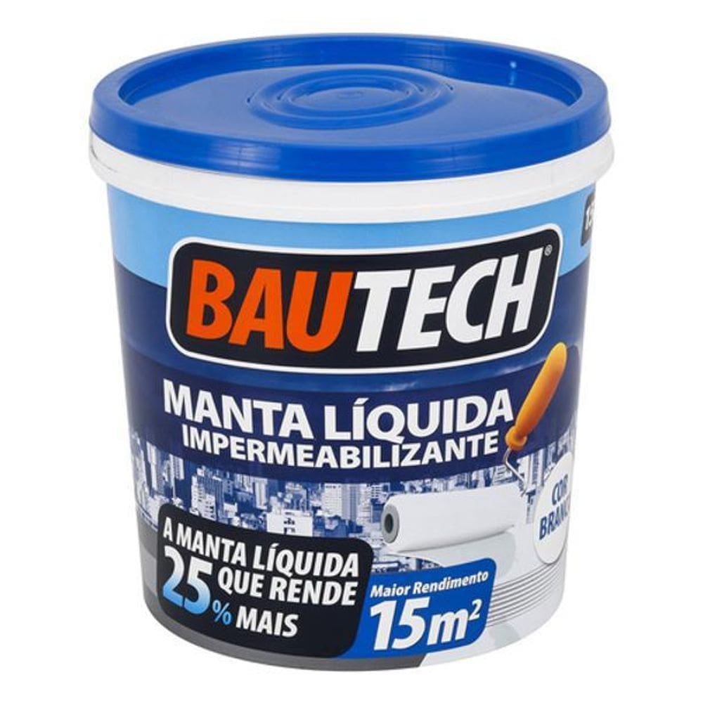 Manta Liquida Acrilica Branca 15Kg - Bautech