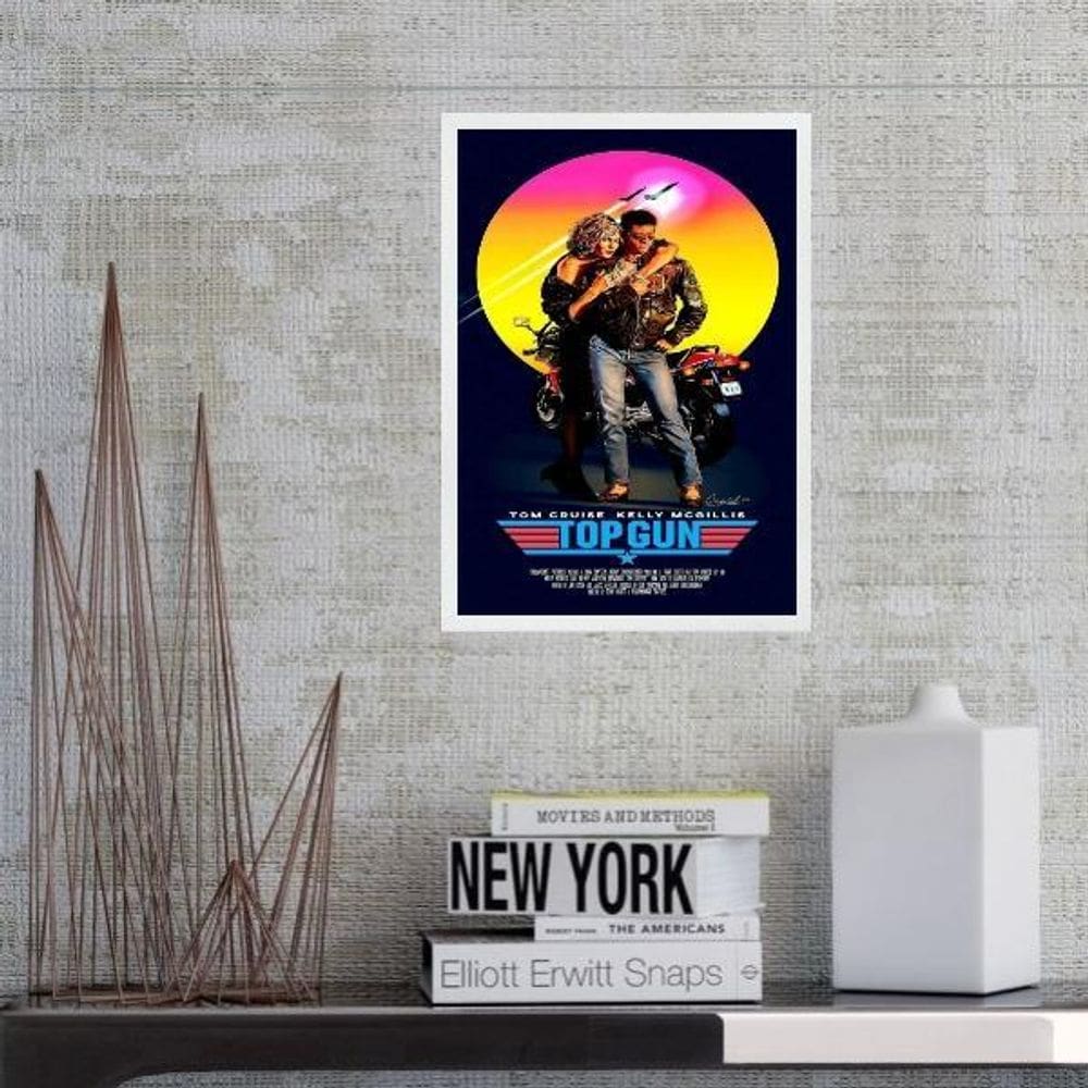 Quadro Poster Filme Top Gun 33X24Cm