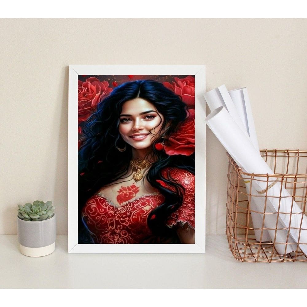 Quadro Pomba Gira Menina Do Cabaré 24X18Cm