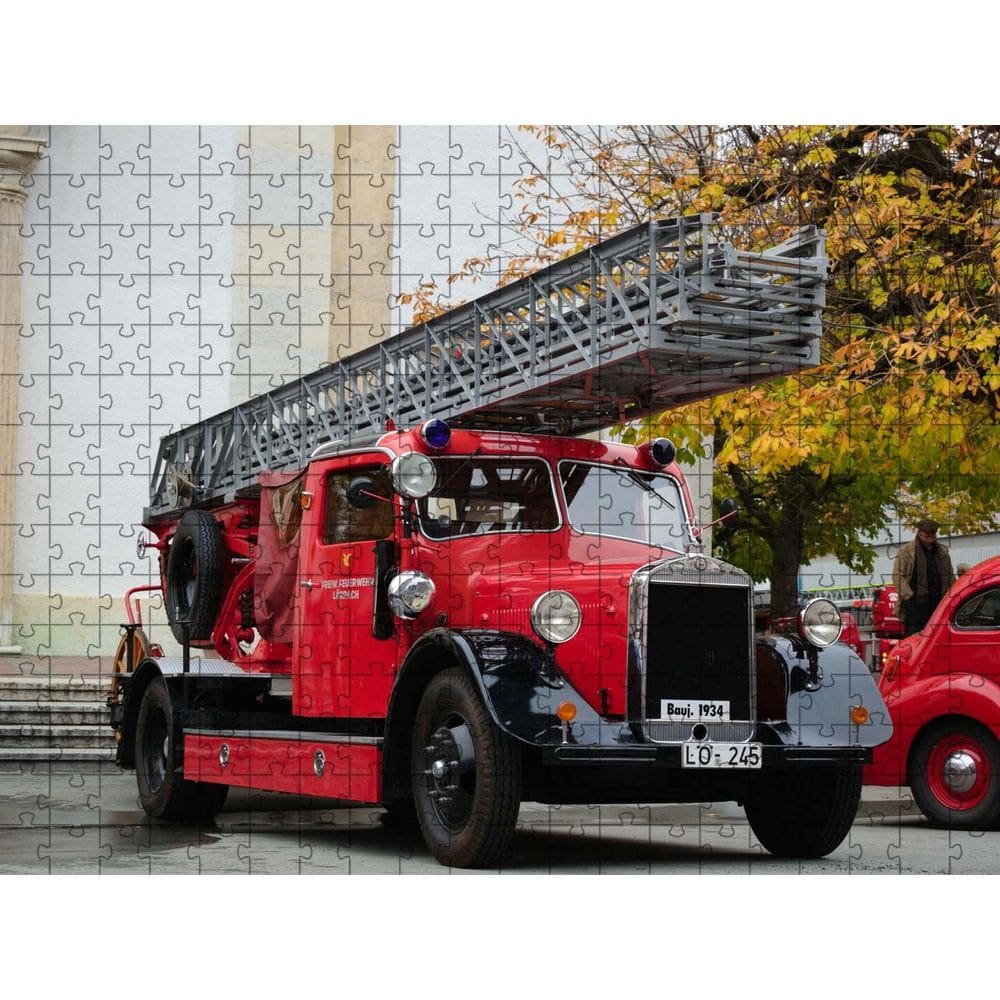 Quebra-Cabeça Carro Bombeiros 300 Peças Herois Que Encantam