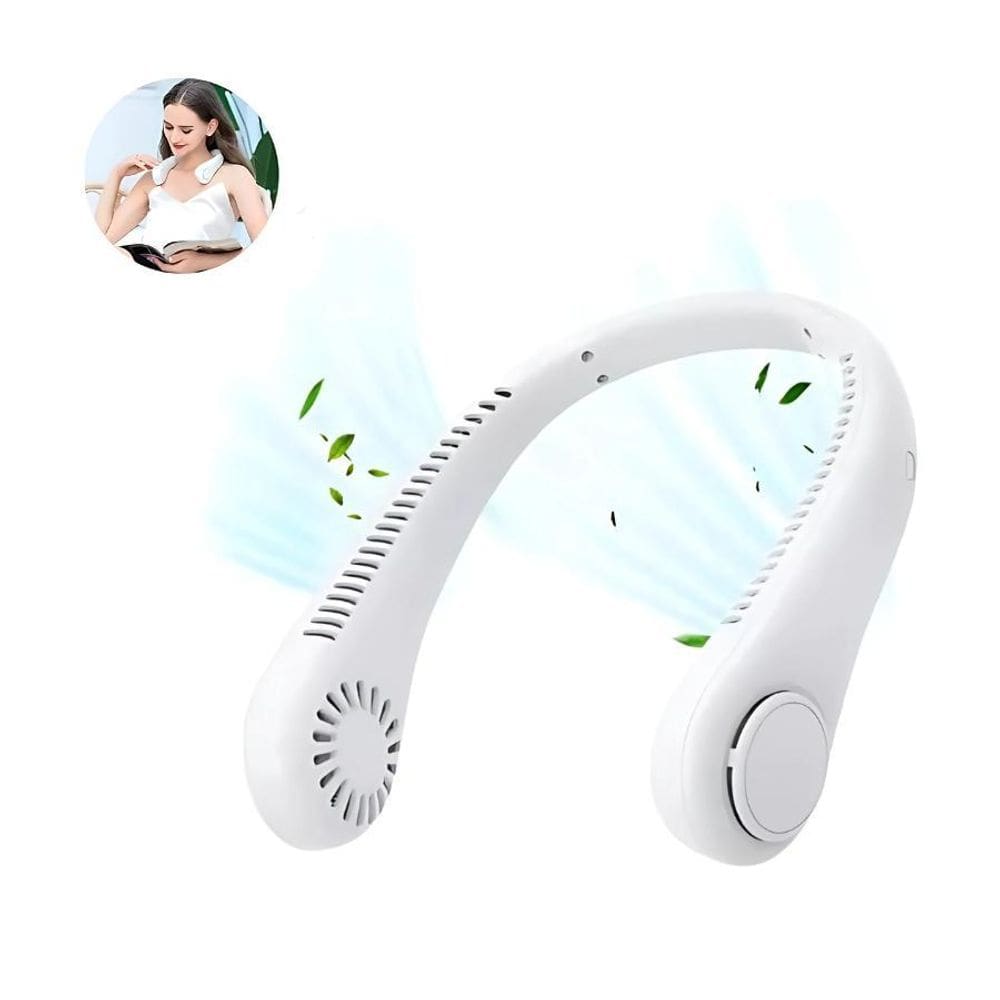 Ventilador De Pescoço Usb Para Manter-Se Fresco Em Movimento