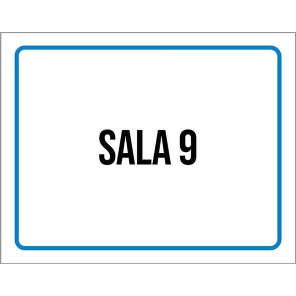 Kit 3 Placas Setor Azul Sala 9 36X46