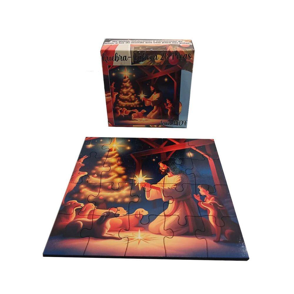Quebra-Cabeça Mdf 20 Peças O Natal De Jesus