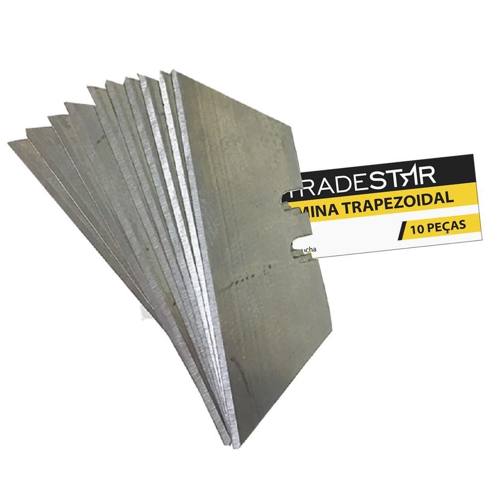Lamina Para Estilete Trapezoidal 10 Pecas