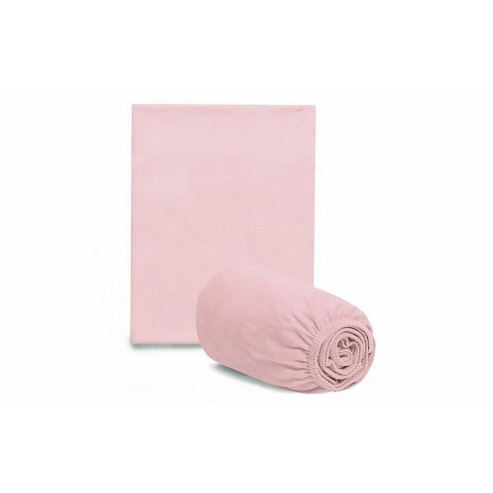 Lençol Com Fronha Para Berço Americano Rosa- Hug