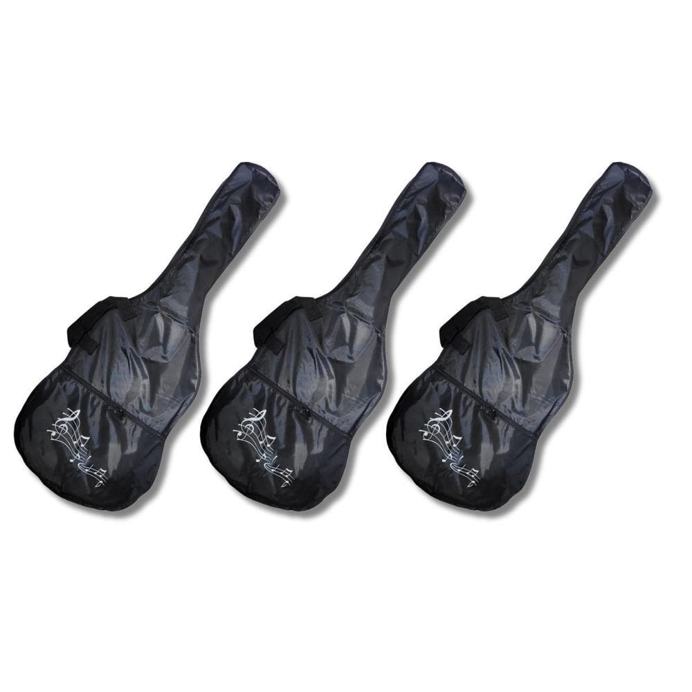 Kit 3 Bag Guitarra Preta Impermeável Andaluz Pba006