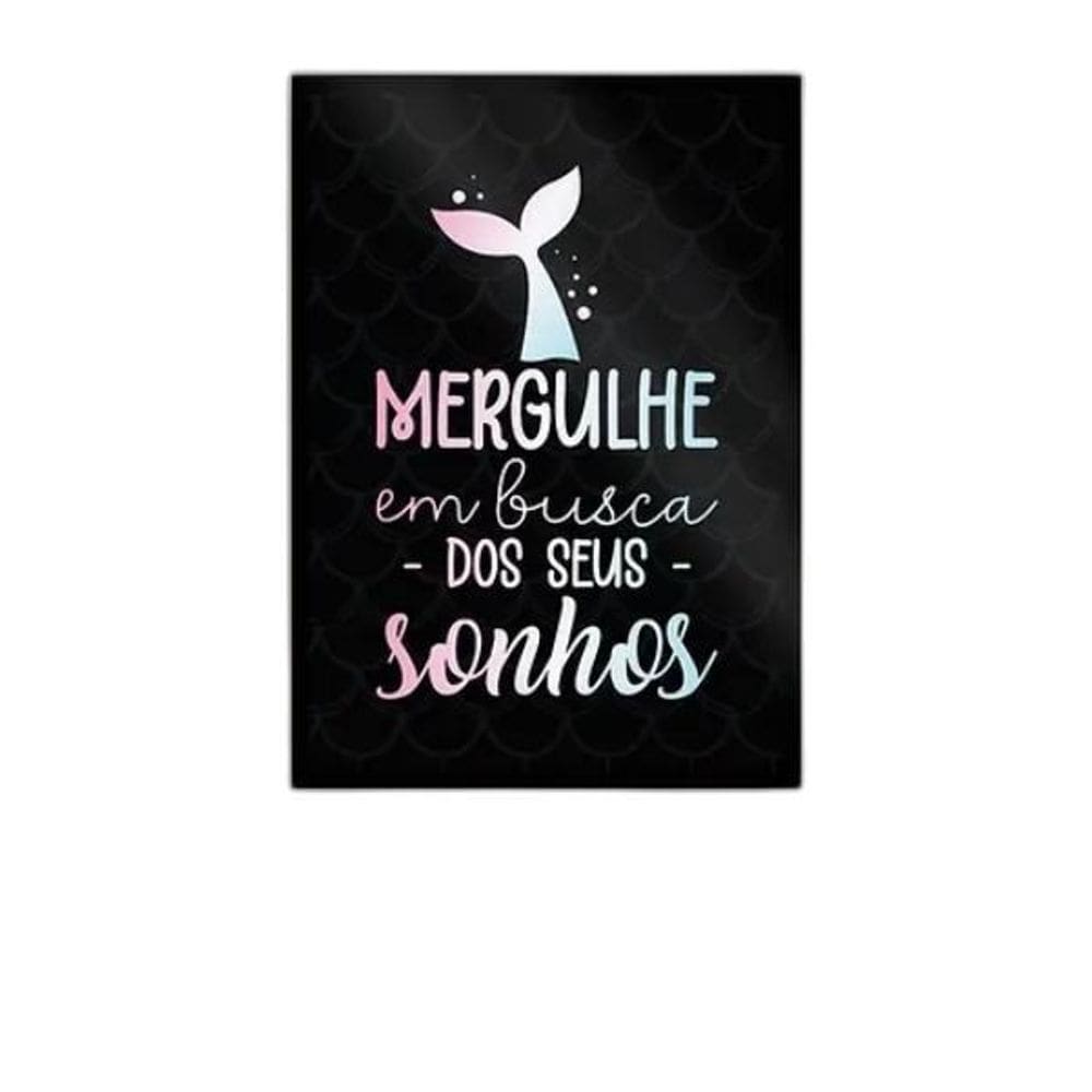 Quadro Mergulhe Em Busca Dos Seus Sonhos 24X18Cm