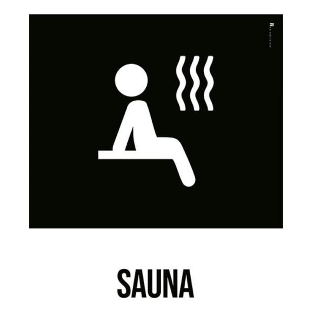 Kit 3 Placas Desenho - Sauna