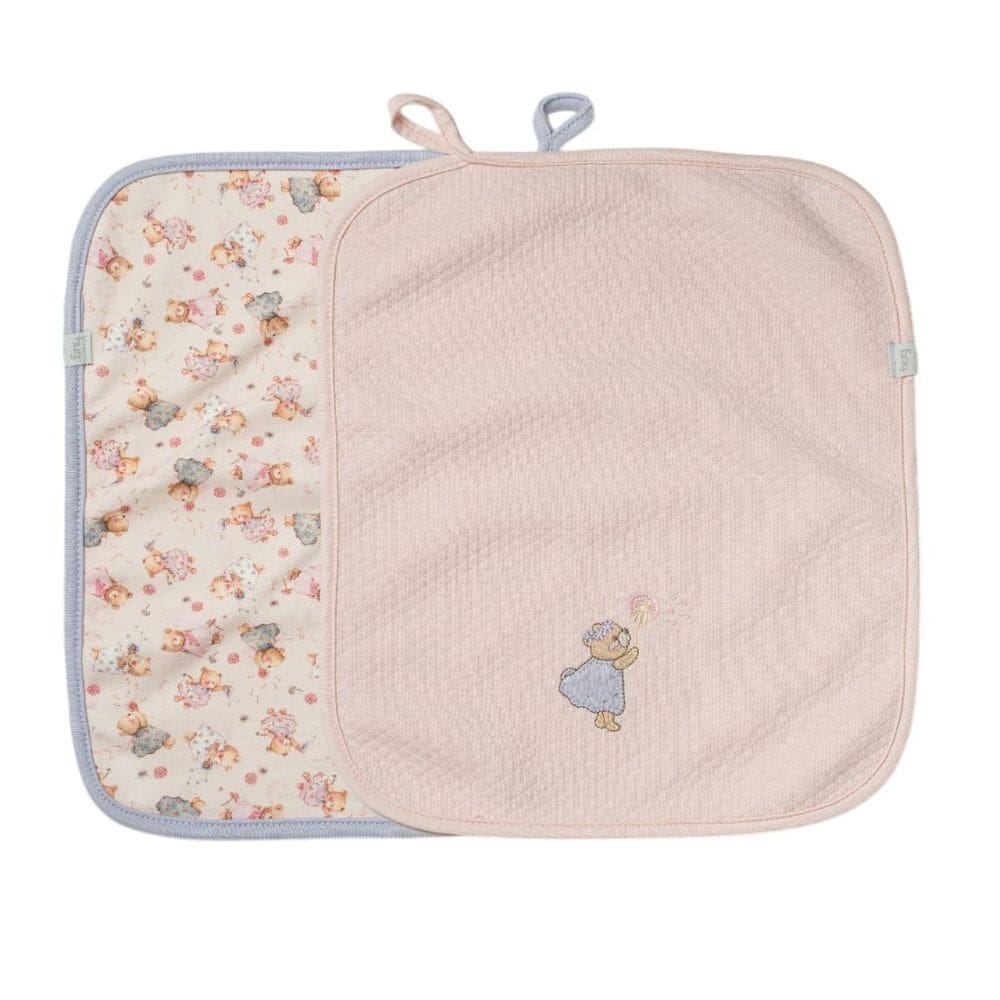 Kit 2 Babinhas Paninho De Boca Menina Matelasse Aurora-Hug