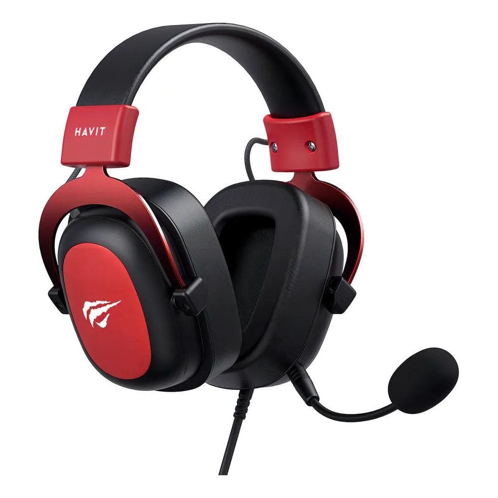 Headset Gamer Havit H2002D: Imersão Total Vermelho