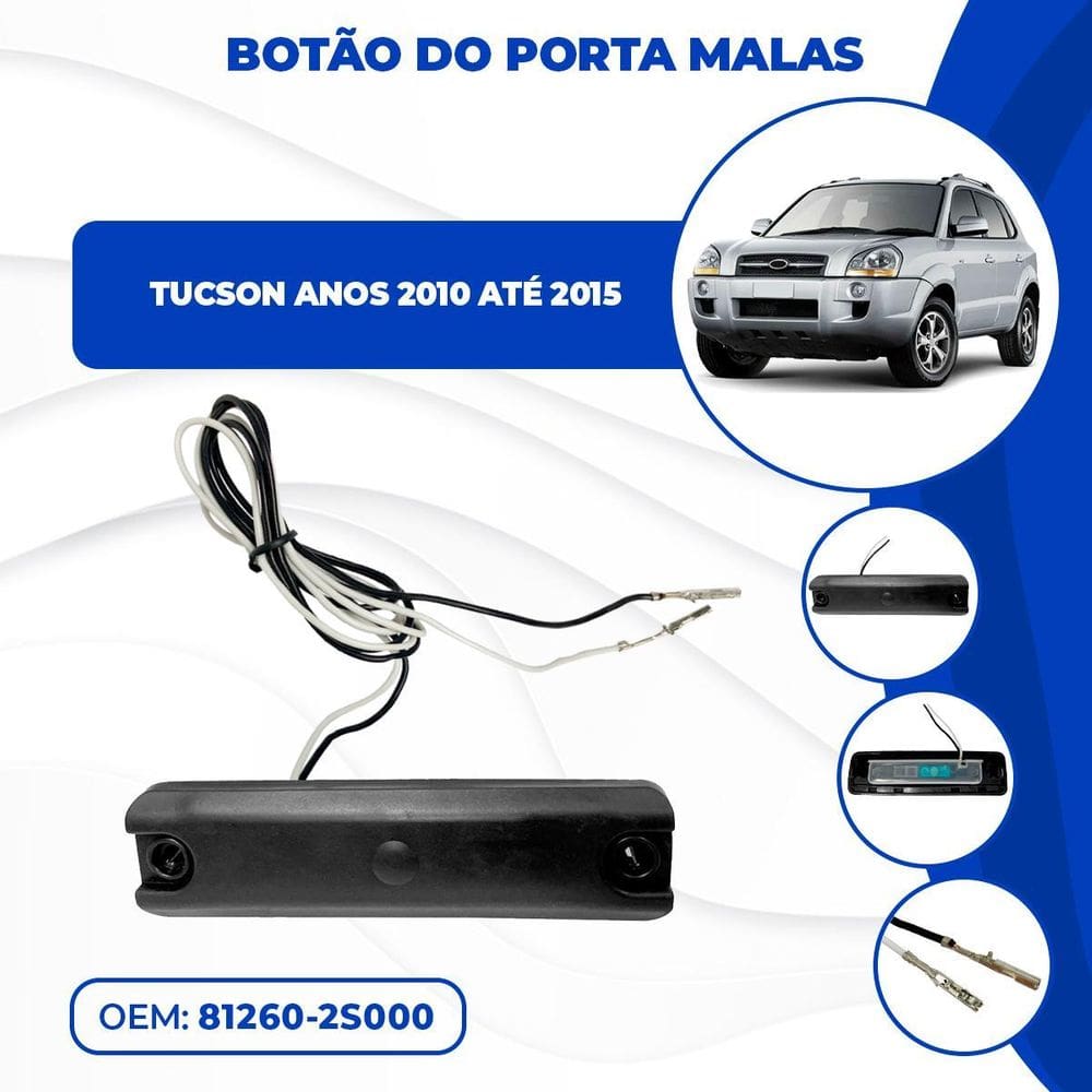 Botão Abertura Maçaneta Porta Malas Tucson À 2015