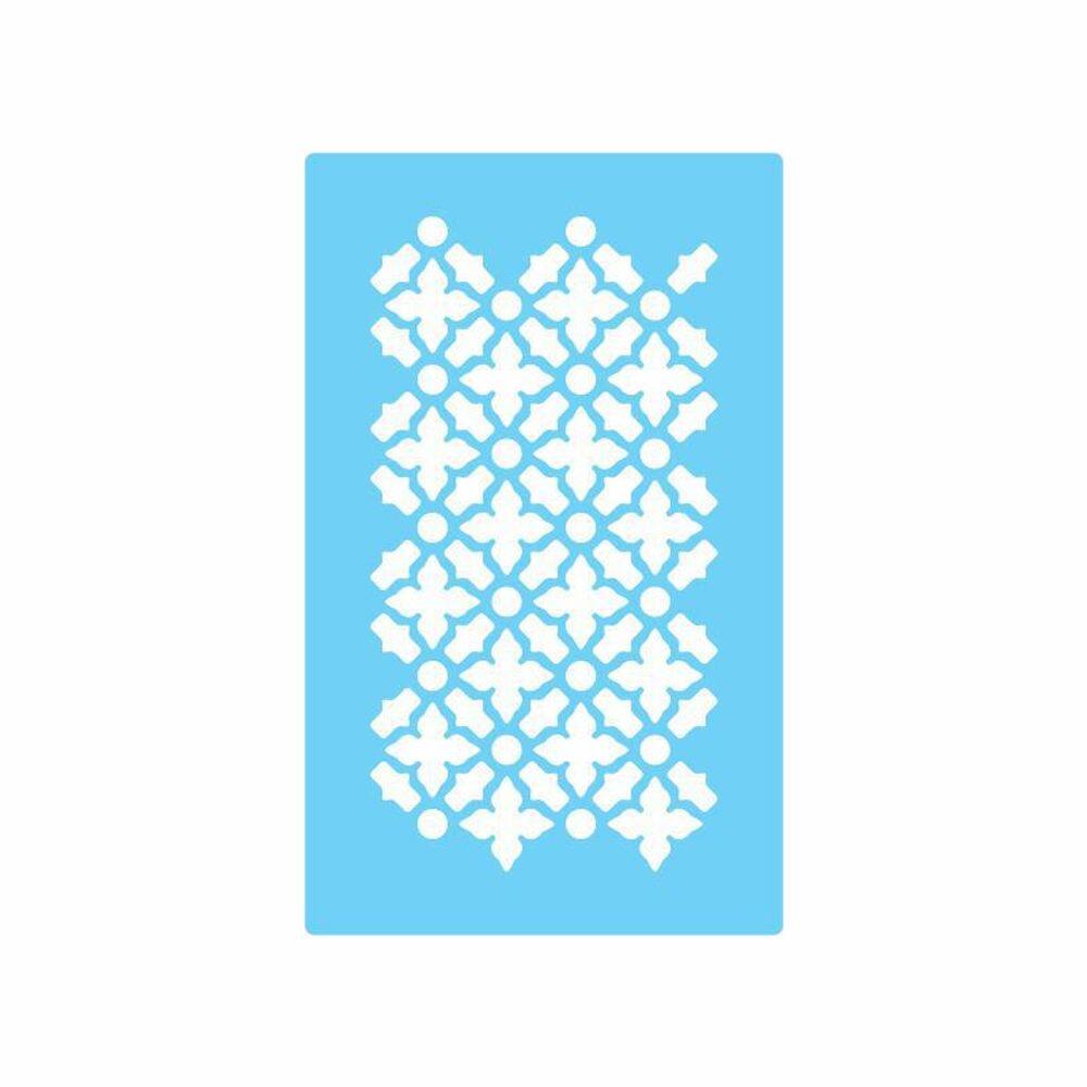 Stencil De Parede Tamako Textura - 55 X 90Cm - Ref 205