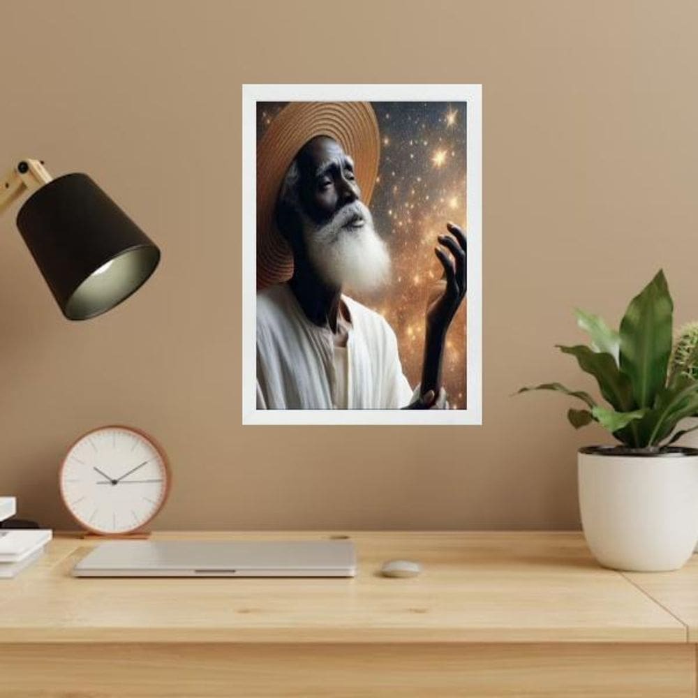 Quadro Decorativo Pai Benedito 33X24Cm