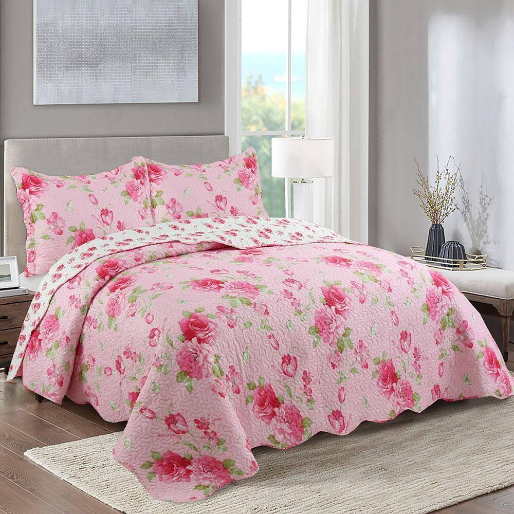 Kit Cobre Leito Colcha King Boutik Dupla Face - Maria