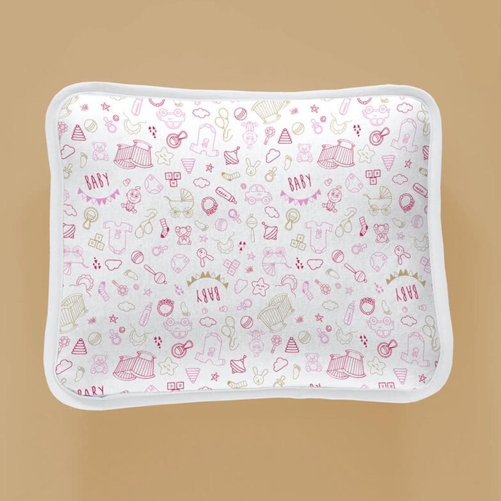 Jogo Lençol Berço Americano Malha 2 Peças Baby Rosa