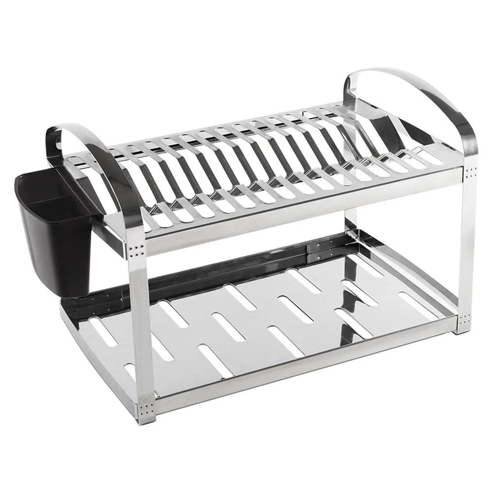 Escorredor de Louças de Aço Inox C/Capacidade para 16 Pratos Suprema 40x28,5x27cm Brinox