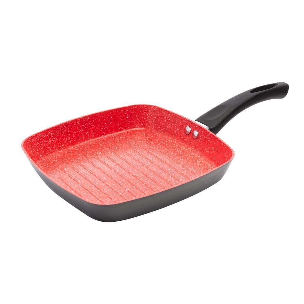 Bistequeira de Indução Chef Vermelha 24cm