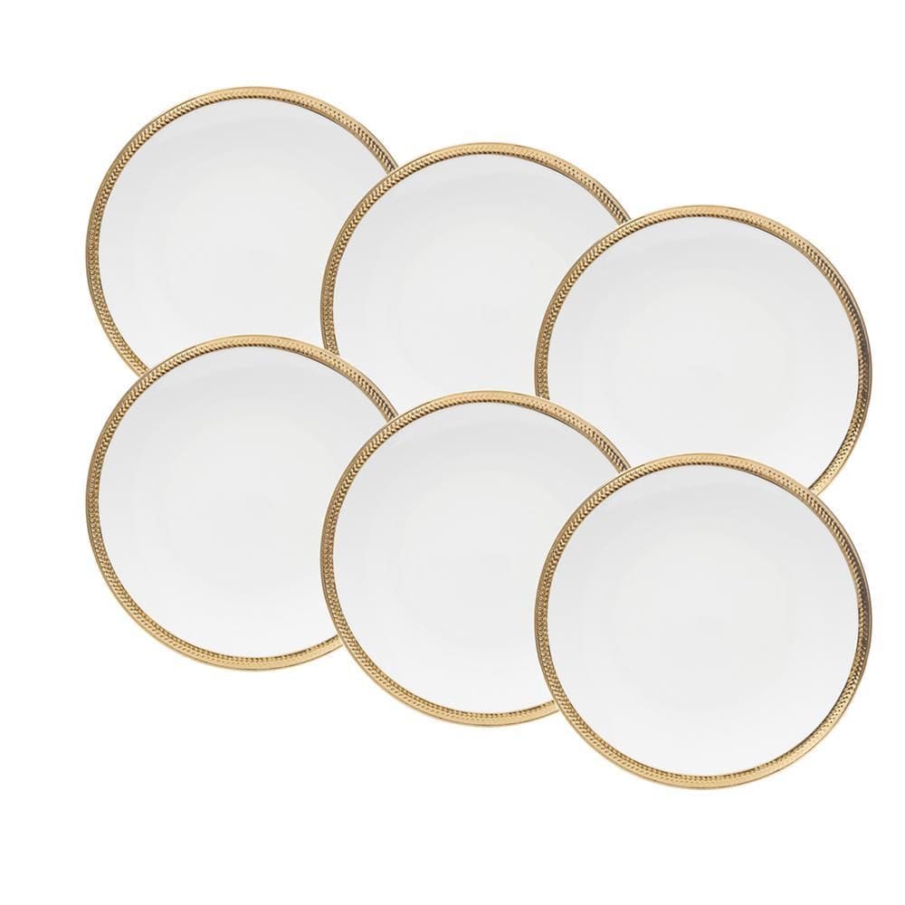 Conjunto 6 Pratos Rasos de Porcelana Paddy 28cm - Wolff