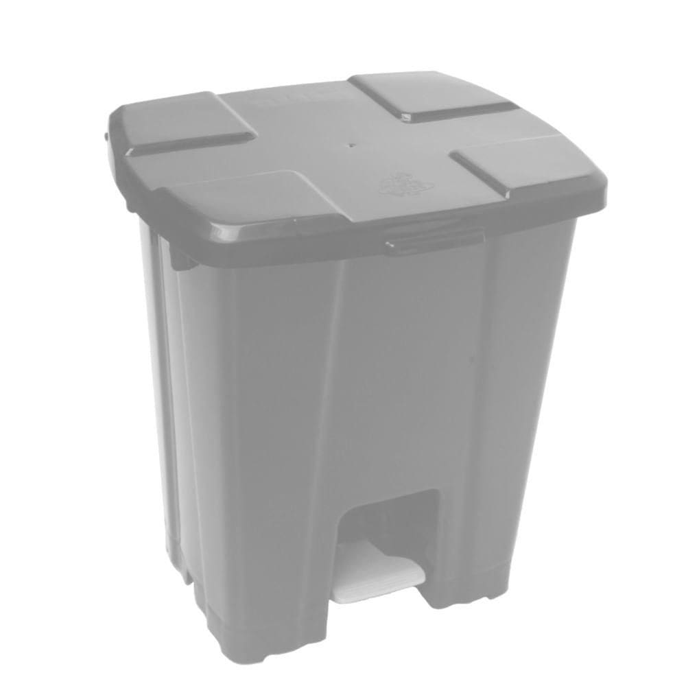 Lixeira Plástico Quadrado com Pedal de 30 Litros Cinza P30c Jsn Cesto Plástico Quadrado com Peda
