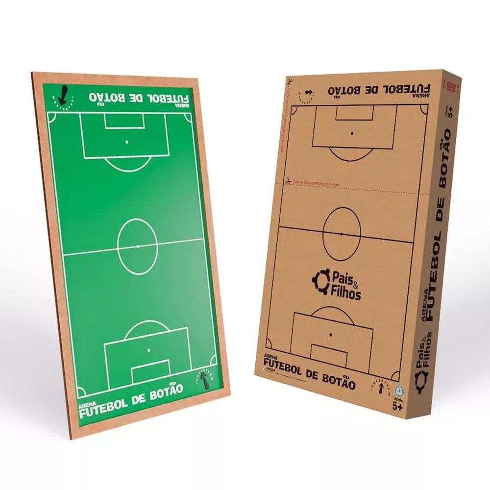 Brinquedo Mesa Campo Futebol De Botão Em Madeira - Pais e Filhos 790764
