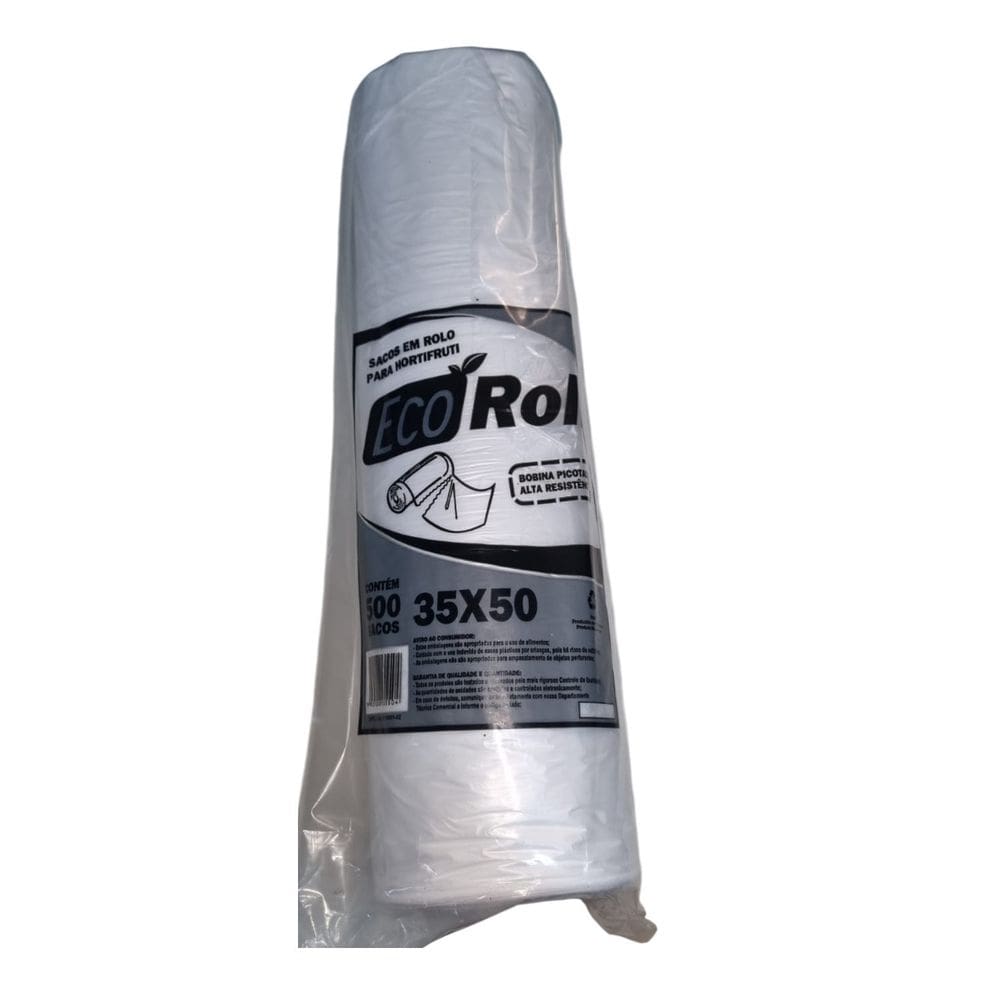 Bobina Saco Plastico Picotada 35x50 Alto Rendimento 18 Bobin