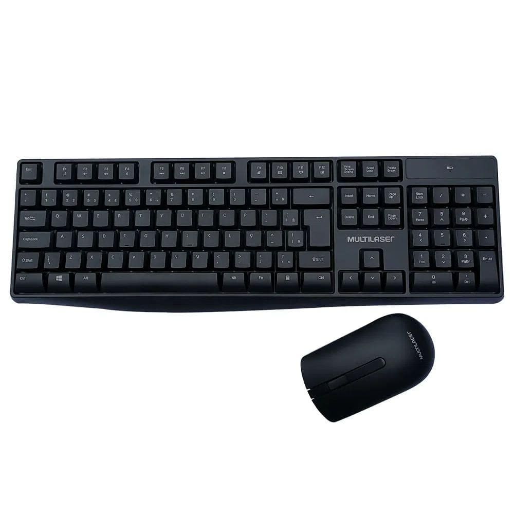 Teclado e Mouse sem Fio USB TC270 Multilaser