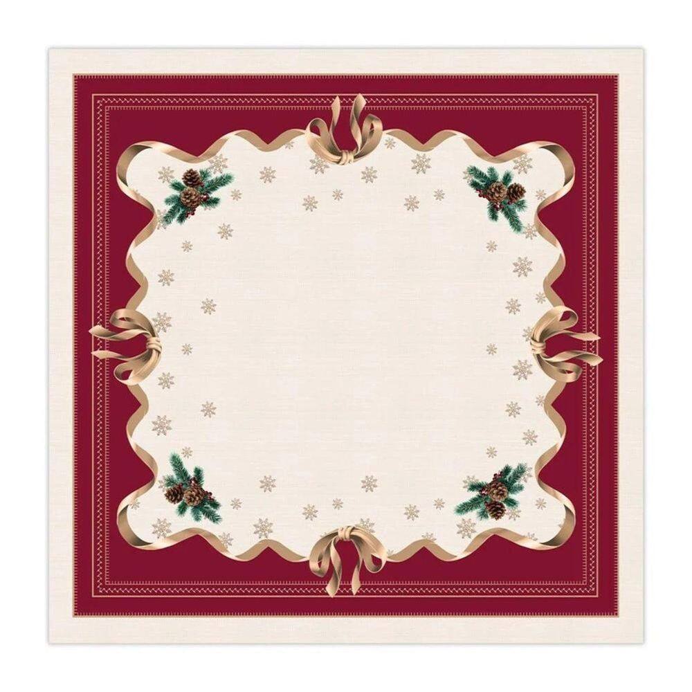 Toalha De Mesa Natalina Natal Radiante 1,40X140Cm 197034