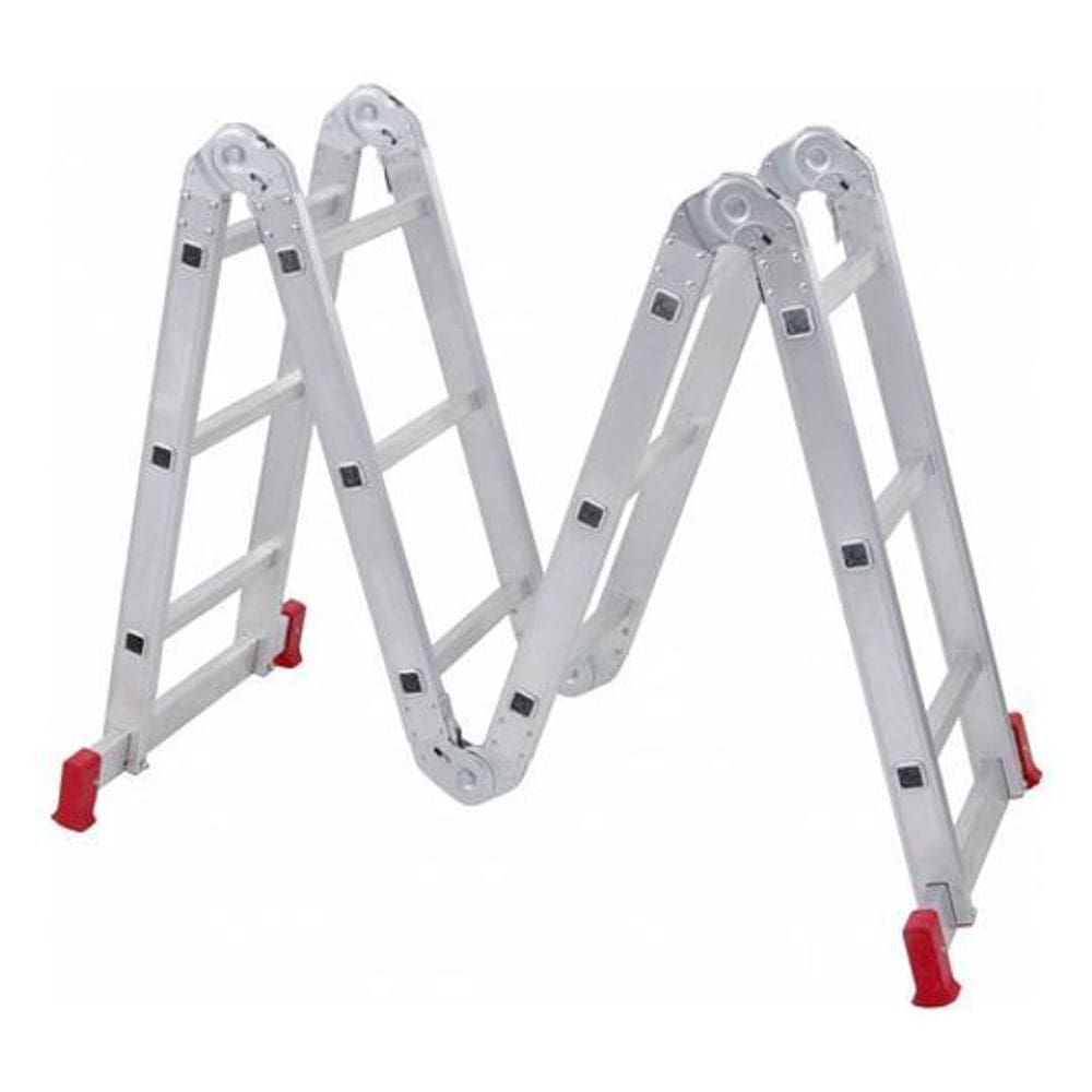 Escada Articulavel 12 Degraus 4X3 Aluminio 3,23M Botafogo