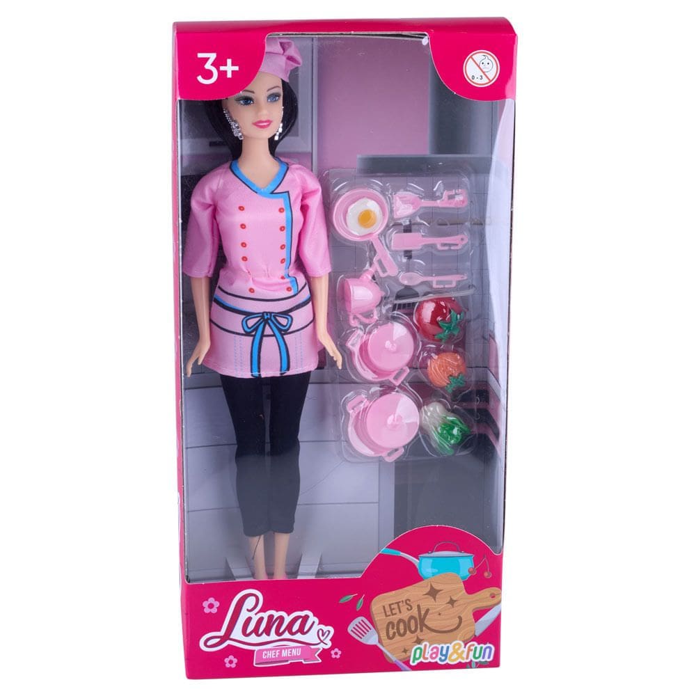 Boneca Luna Chef Menu CV244128 Play&Fun