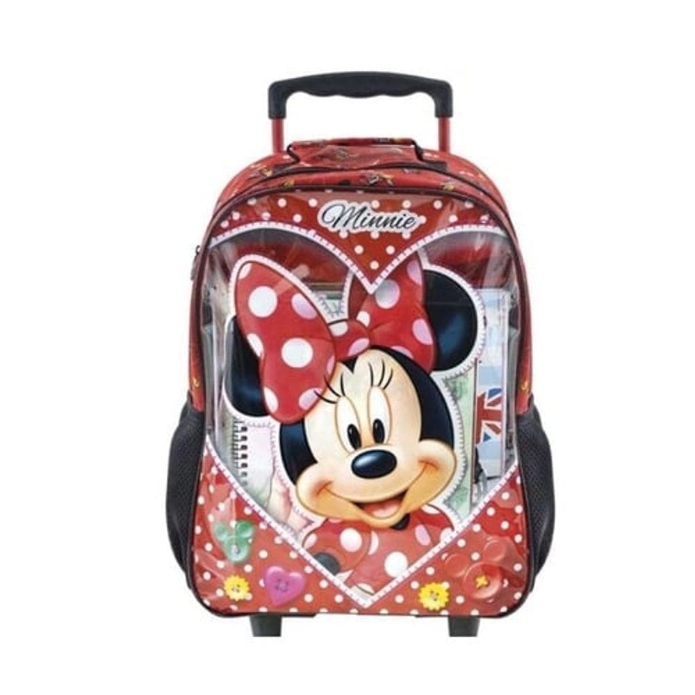 Mochila com Rodinhas Infantil Minnie- Xeryus