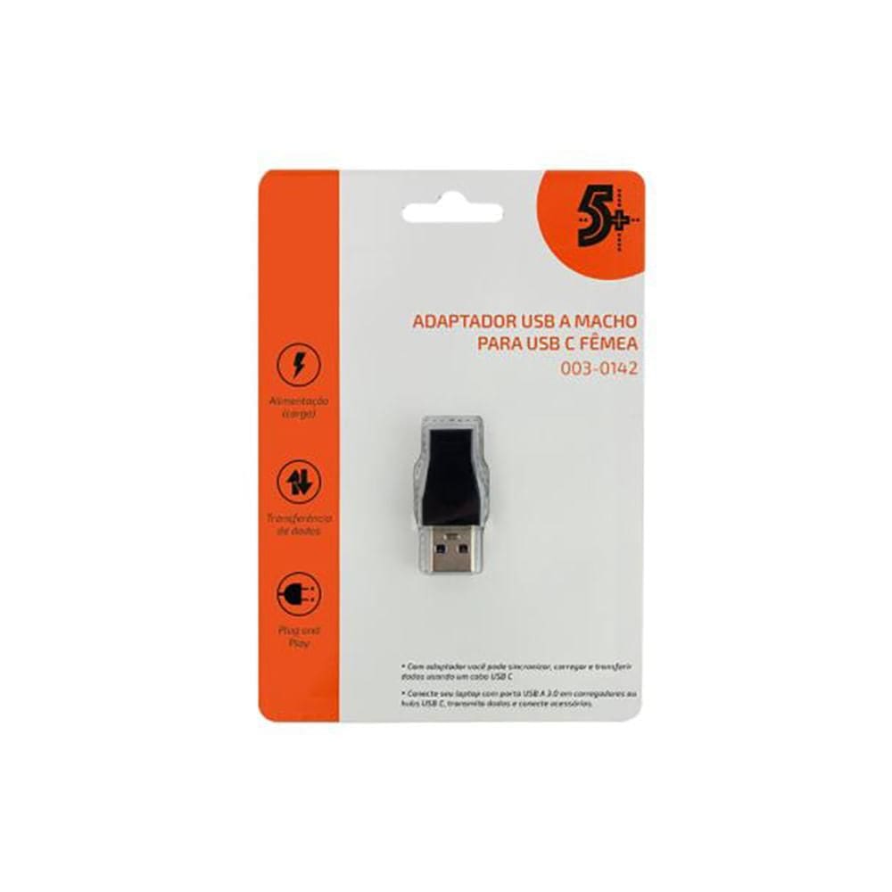 Adaptador USB 3.0 macho tipo C 5+