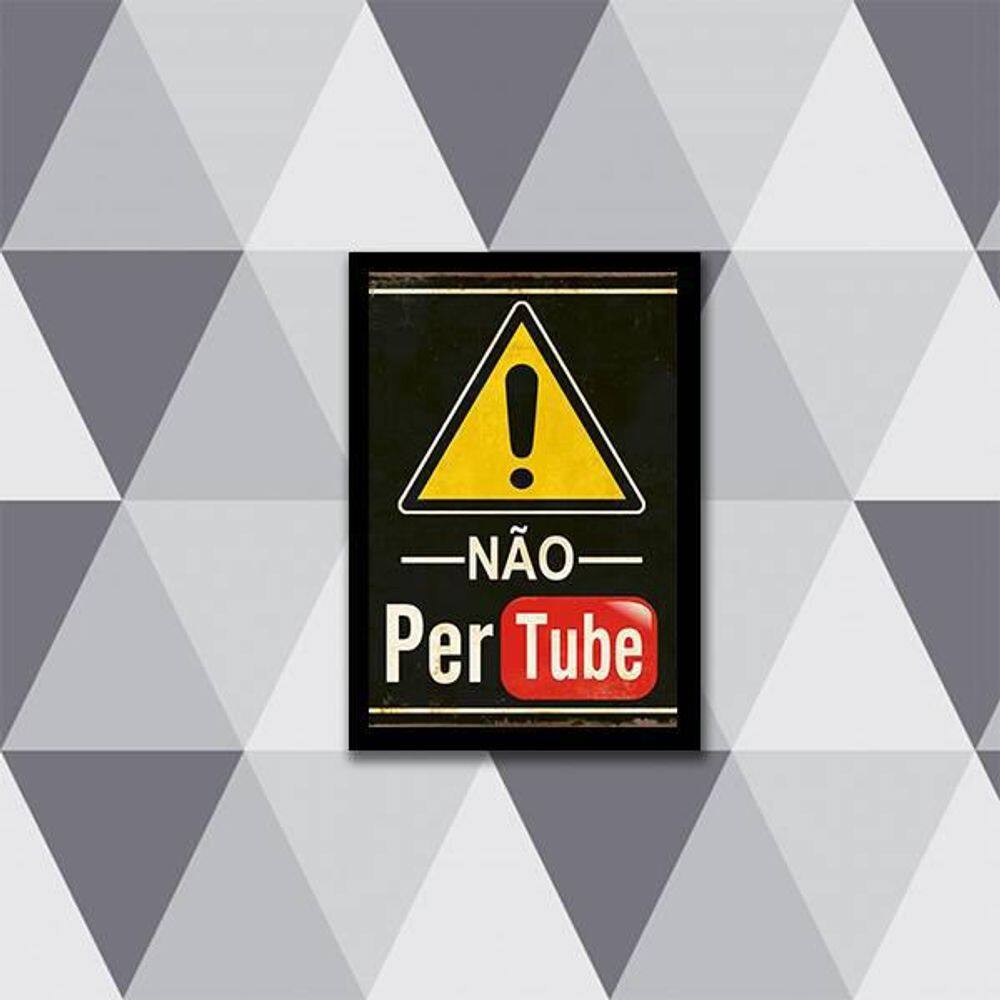 Quadro Não Pertube 24X18Cm