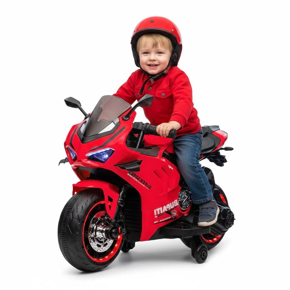 Motocicleta Eletrica Speed Vermelha 12V - Shiny Toys