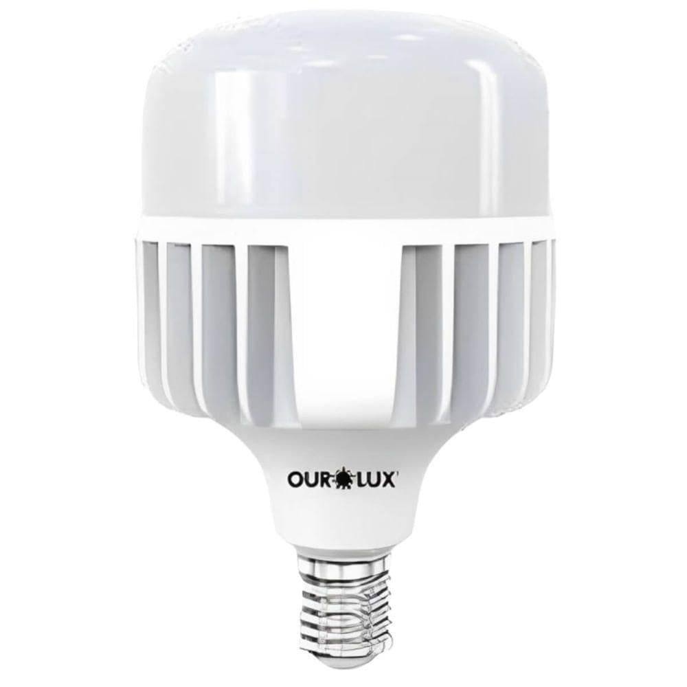 Lâmpada Superled de Alta Potência T 120 Watts Bivolt 6500k E27 20387 Ourolux Lampada Superled Al
